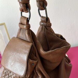 Bottega Veneta Vintage Brown Leather Handbag